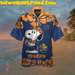 Auburn Tigers And Snoopy Hawaii Shirt For Fan