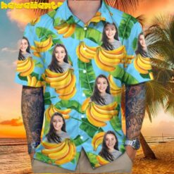 Funny Custom Hawaiian Shirt With Face And Banana