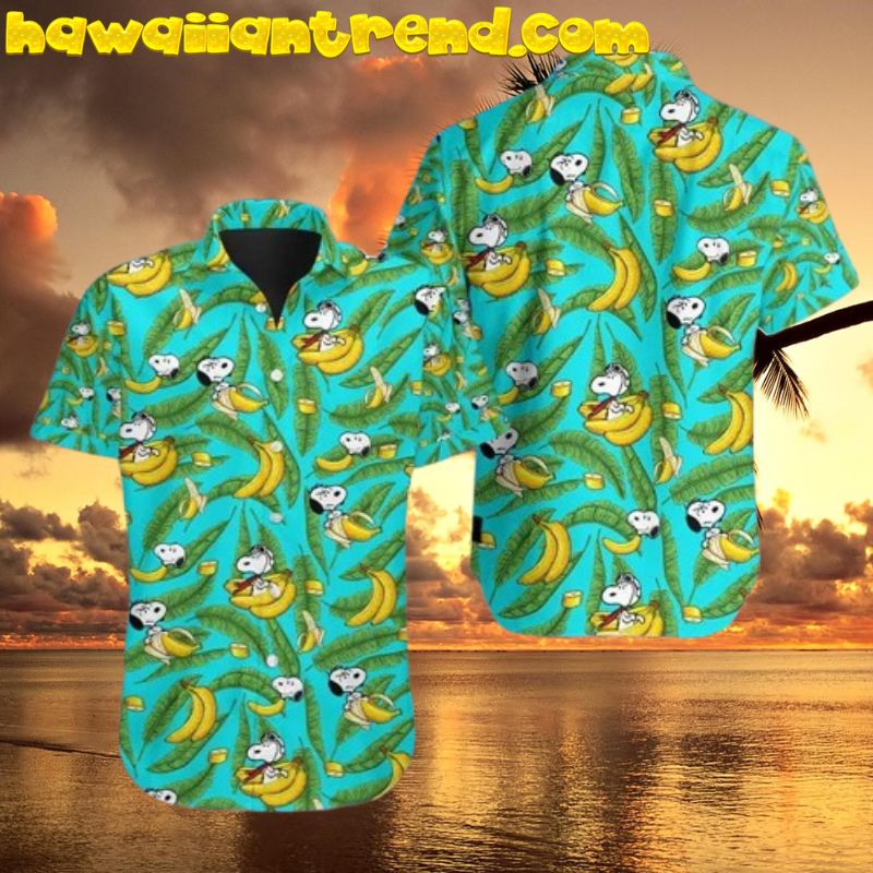 Funny Snoopy and Banana Hawaii Shirt