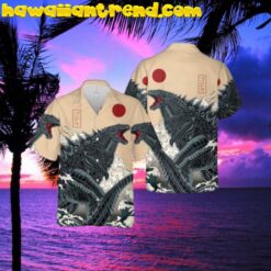 King Of The Monster Godzilla Japanese Gojira Hawaiian Shirt
