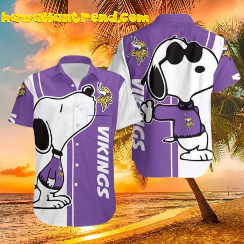 Minnesota Vikings Snoopy Lover Printed Hawaiian Shirt