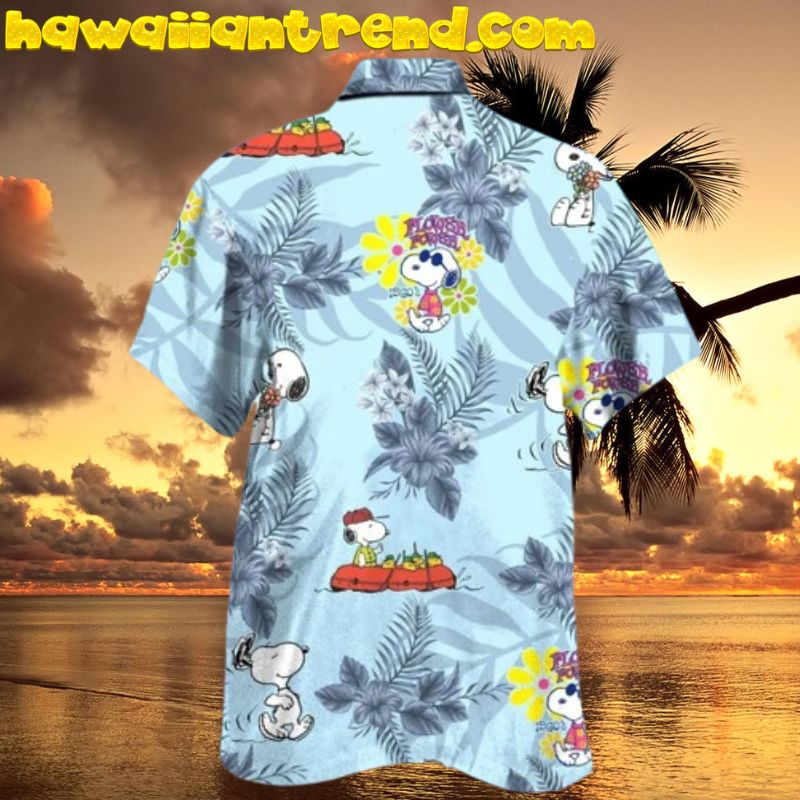 Snoopy Flower Power Cute Hawaiian Shirt