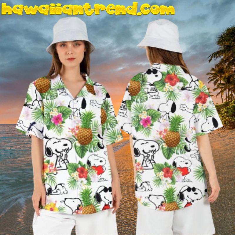 Snoopy Pine Apple Summer Hawaii Shirt