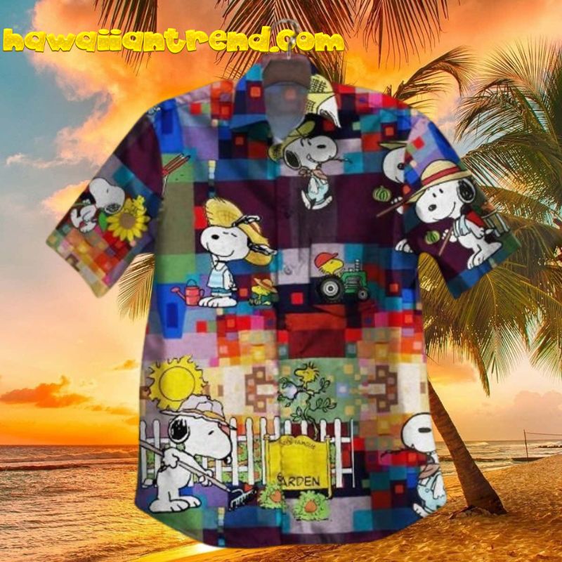 Snoopy Summer Vacation Stay Cool Hawaiian Shirt