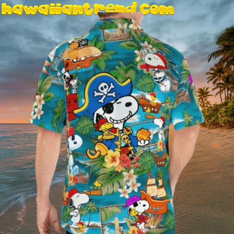 Snoopy Woodstock Pirate Funny Hawaii Shirt