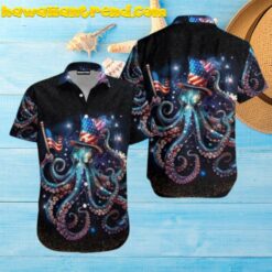 4th Of July Octopus Celebrate Independence Day Hawaiian Shirt