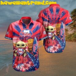 Baby Yoda Philadelphia Phillies Hawaiian Shirt
