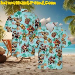 Bigfoot Dancing Tiki Hawaiian Sommer Party Shirt