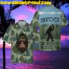 Bigfoot With Montana Flag Halloween Hawaiian Shirt