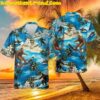 Christmas Bigfoot Skiing Hawaiian Shirt
