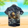 Deep Sea Giant Octopus Blue Ocean Hawaiian Shirt