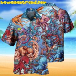 Colorful Octopus In The Ocean Hawaiian Shirt