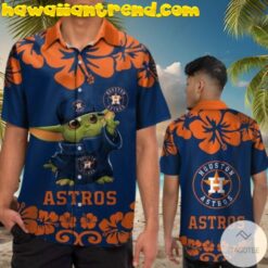Houston Astros Baby Yoda Hawaiian Shirt And Short
