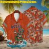 Houston Astros Hawaii Island Floral Hawaiian Shirt