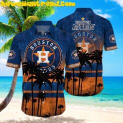 Houston Astros MLB Summer Tropical Sunset Hawaiian Shirt