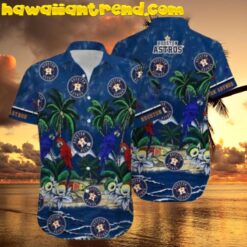 Houston Astros Nighttime Paradise Hawaiian Shirt