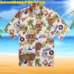 Houston Astros Scenic Stadium Summer Hawaiian Shirt