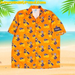 Houston Astros Tropical Floral Orange Version Hawaiian Shirt