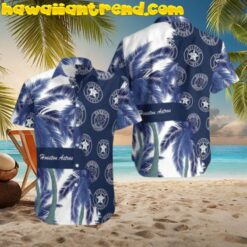 Houston Astros With Coconut Trees Aloha Hawaiian Shirt