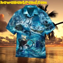 Legend Octopus Kraken Attack Hawaiian Shirt