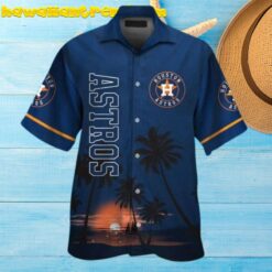 MLB Houston Astros Ocean Sunset View Aloha Hawaiian Shirt