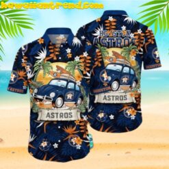 MLB Houston Astros Summer Heatwave Super Car Hawaiian Shirt