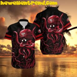 NFL San Francisco 49Ers Red Octopus Magic Lamp Hawaiian Shirt