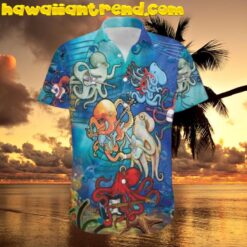 Octopus Love Rock Music Rocktopus Hawaiian Shirt