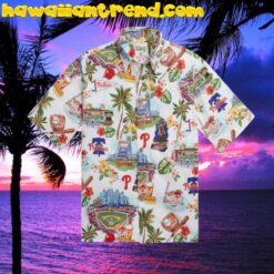 PHILADELPHIA PHILLIES Memorial Highlight Hawaiian Shirt