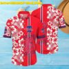 Philadelphia Phillies MLB Red Floral Shining Hawaiian Shirt