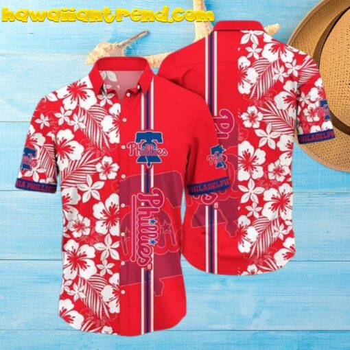 Philadelphia Phillies MLB Red And White Version Hawaiian Shirt