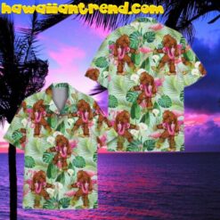 Tropical Bigfoot And Flamingo Summer Hawaiian Shirt
