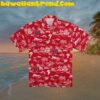 Phillies Hawaiian Shirt Red Aloha Button Down Hawaiian Shirt