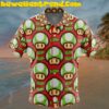 Bowser Face Super Mario Button Up Hawaiian Shirt