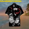 Carnage Red Symbiote Red White Venom Marvel Hawaiian Aloha Shirt