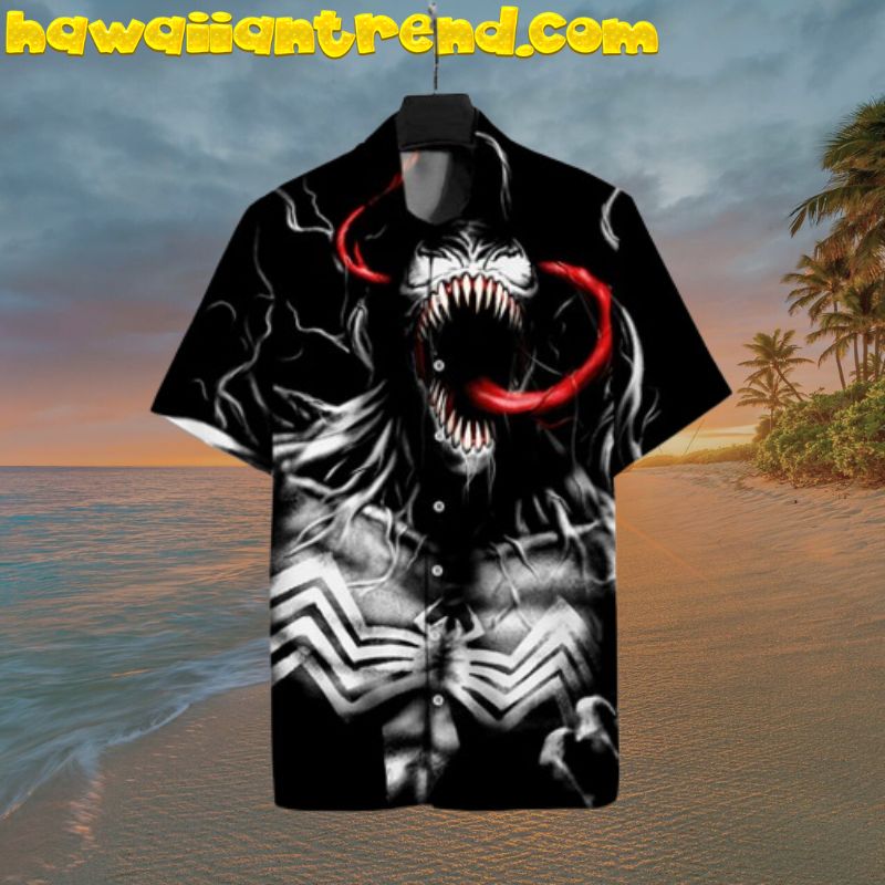 Black Venom Real Monster Hawaiian Shirt