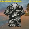 Custom Name Las Vegas Raiders Mascot NFL Hawaiian Shirt Custom Name Las Vegas Raiders Mascot NFL Hawaiian Shirt