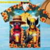 Deadpool And Wolverine Cute Time Love Hawaiian Shirt