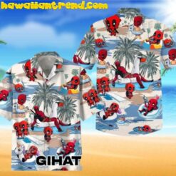 Deadpool Enjoy Summer Vacation On Hawaii Island Hawaiian Shirt