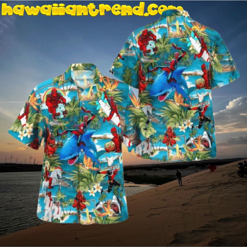 Deadpool Relax On The Beach Funny Time Hawaiian Shirt
