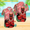 Deadpool Tropical Flower And Fruit Black Aloha Hawaiian Shirt