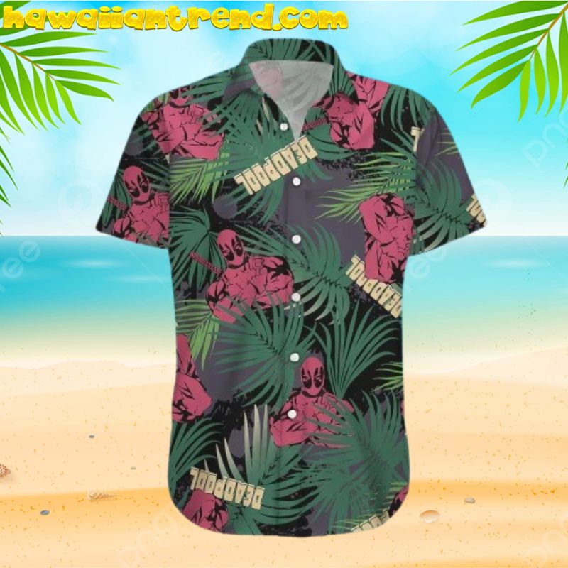 Deadpool Tropical Forest Trending Aloha Hawaiian Shirt