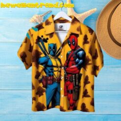 Deadpool Wolverine Summer Sunset Hawaiian Shirt