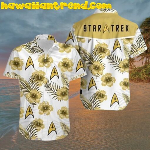 Flower Tropical Aloha Star Trek Hawaiian Shirt
