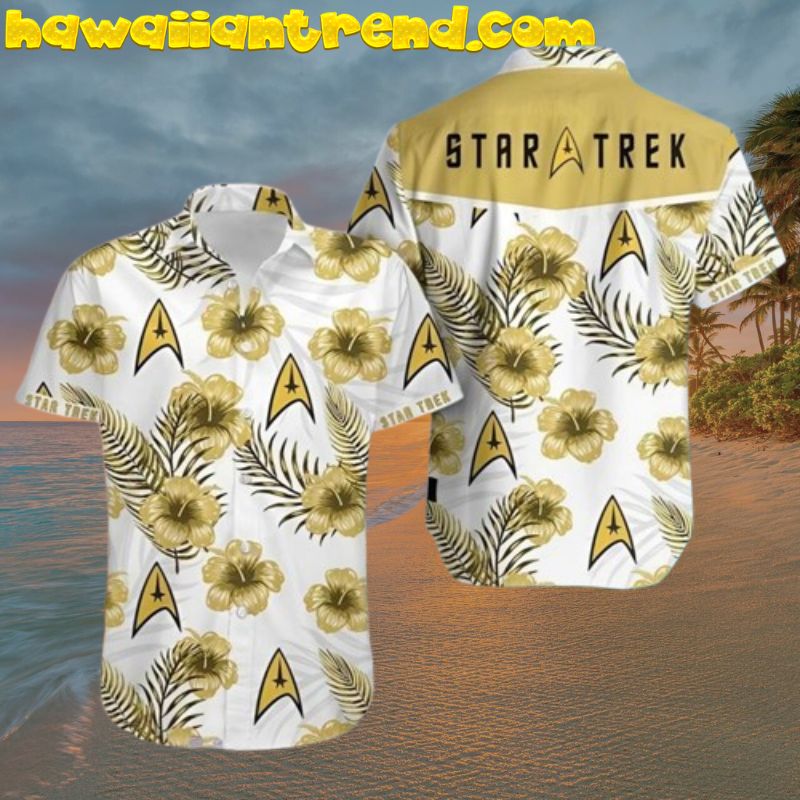 Flower Tropical Aloha Star Trek Hawaiian Shirt