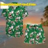Bowser Face Super Mario Button Up Hawaiian Shirt