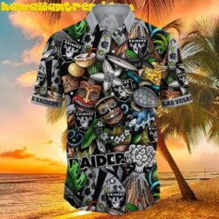 Las Vegas Raiders Island Adventure Hawaiian Shirt