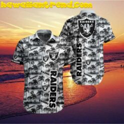 Las Vegas Raiders Palm Island Hawaiian Shirt And Short