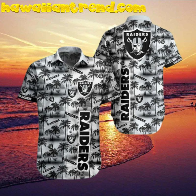 Las Vegas Raiders Palm Island Hawaiian Shirt And Short