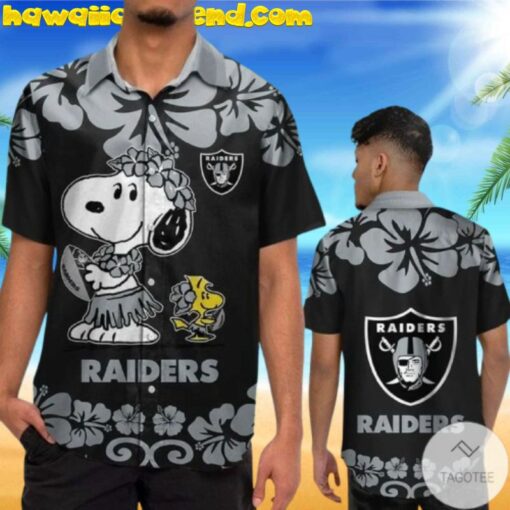 Las Vegas Raiders Snoopy And Woodstock Summer Hawaiian Shirt
